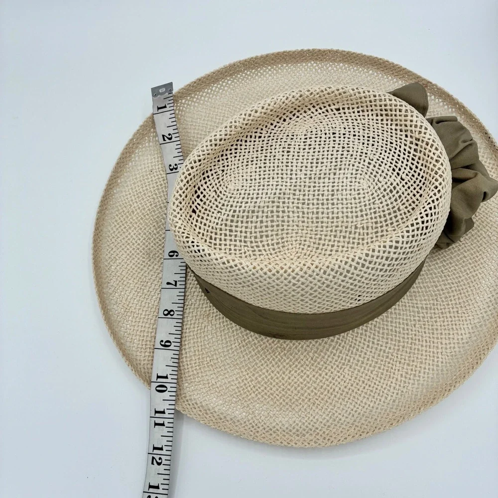 Pelican Hill Golf Club Straw Hat Ribbon Flower Accent Resort Style‎
